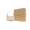 Coach Laurel 31 Classic Monogram Embossed Canvas And Leather Shoulder Bag Large Women Shoulder Bag Cream CBL85-IMCAH