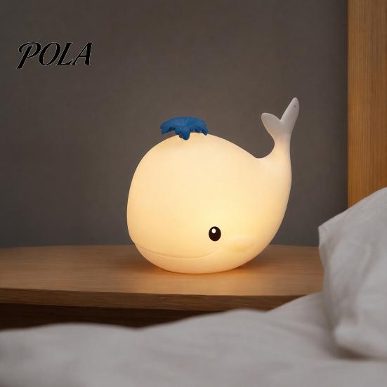 Rechargeable Baby Nursery Light Night Light, Silicone Touch with 30-Min Auto Timer, 7 Color Changing Automatic Timer Kids Bedside Lamp, Cute