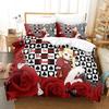 3D Anime Dance In The Vampire Bund Printed Bed Set Duvet Cover Pillowcase Bedding Set Bed Linen Sheet Quilt Full Queen King Size