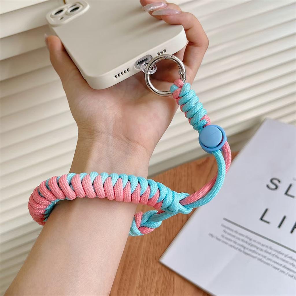 Weave Mobile Phone Lanyard Hanging Decoration Can Be Carried Twist Rope Anti-loss Pendant Fashion Strong Wrist Short Straps Band