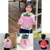 Adorable Strawberry Shaped Cartoon Backpack For Kids Stylish Oxford Fabric Design