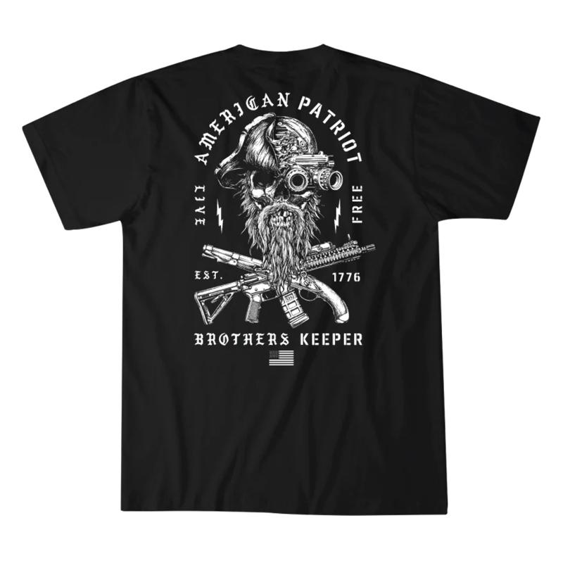 Howitzer Style Unisex S T Shirt BROTHER KEEPER Military Grunt MFG Black S 4XL
