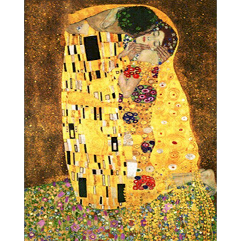 Diamant-Malerei-Set, komplett, rund, Strass-Mosaik, Klimt, 5D-Diamant-Stickerei, Landschaft, Kreuzstich, Heimdekoration