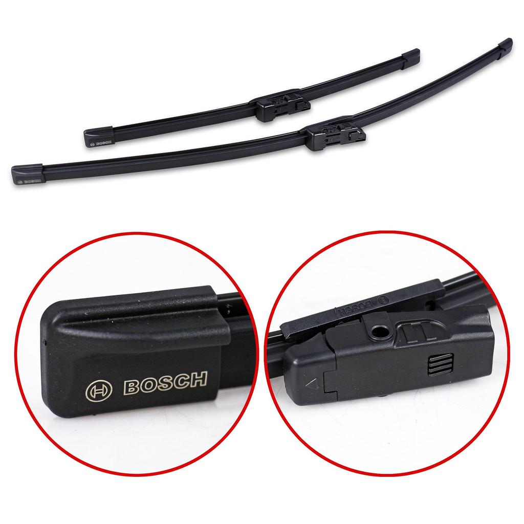 BOSCH AeroTwin Flat Wiper Blades for Imported A295S Vehicles, 600mm/400mm,