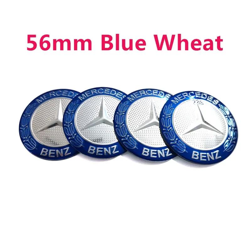 Car Sticker 4pcs 56mm 60mm 65mm 75mm Car Wheel Center Hub Emblem Sticker For Mercedes Benz W203 W204 W205 W213 W210 W211 W212 W1
