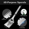 GRILLART Grill Tools Grill Utensils Set - 3PCS BBQ Tools, Stainless Barbeque Grill Accessories -Spatula/Tongs/Fork w/Insulated G