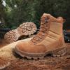 TUINANLE Men Climbing Boots Non Slip High Tops Platform Training Shoes Male Zipper Hiking Shoes