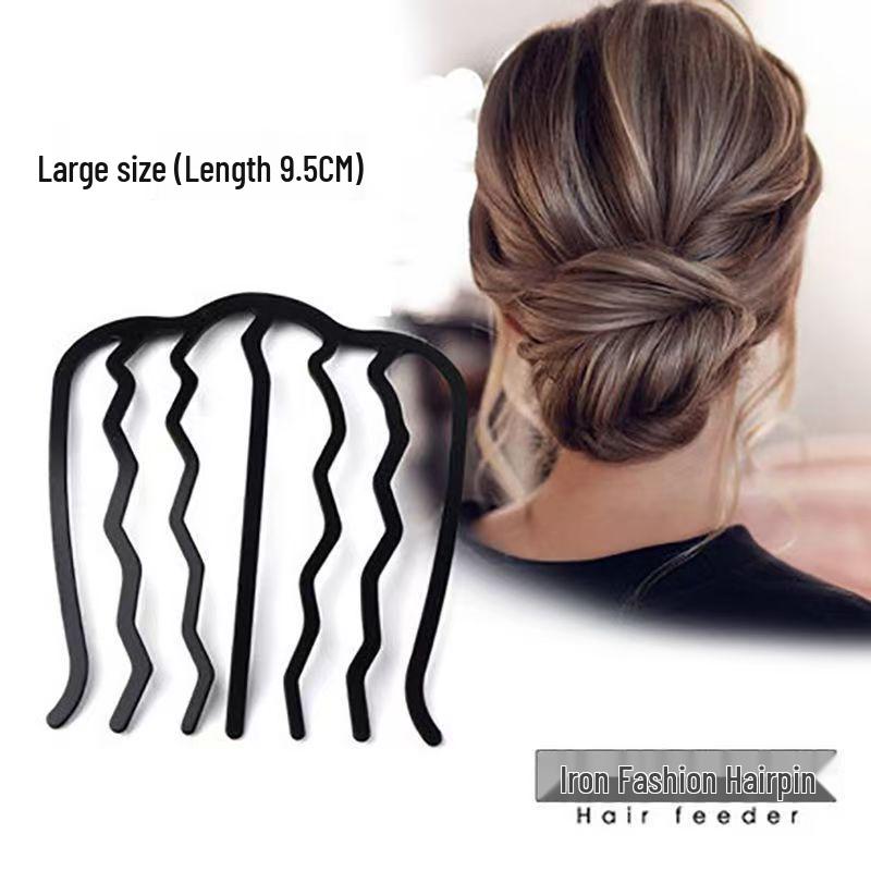 Women s Four-Prong U-Shaped Hairpin Comb 2024 - Bun Fixing & Braiding Hair Accessory