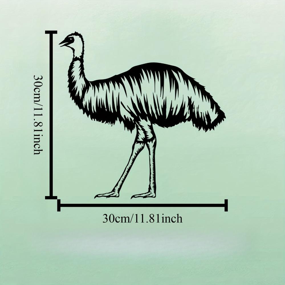 

1pc Vintage Emu Metal Wall Art Iron Sculpture for Living Room Garden Patio Decor, Mounted Animal Theme Holiday Gift for Christmas Thanksgiving Easter 12in