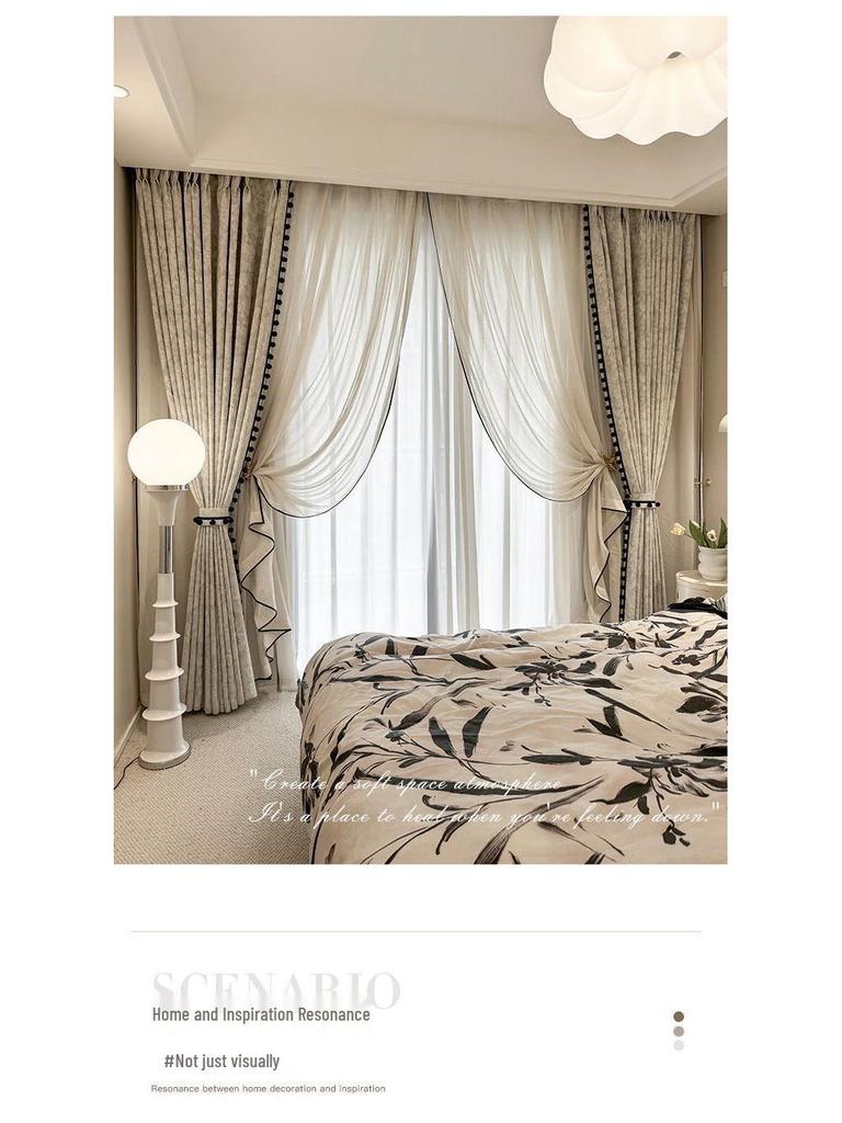 Downton Abbey Jacquard Blackout Curtains - Retro French Light Luxury Style (2026)
