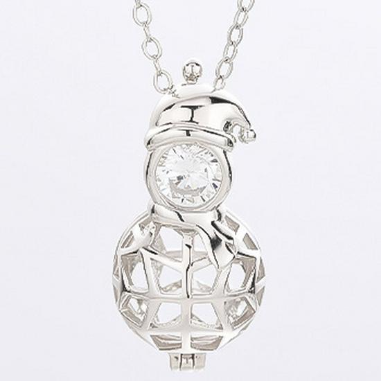 Women's S925 Silver Aromatherapy Magic Box Necklace - Christmas Gift Hollow Pendant