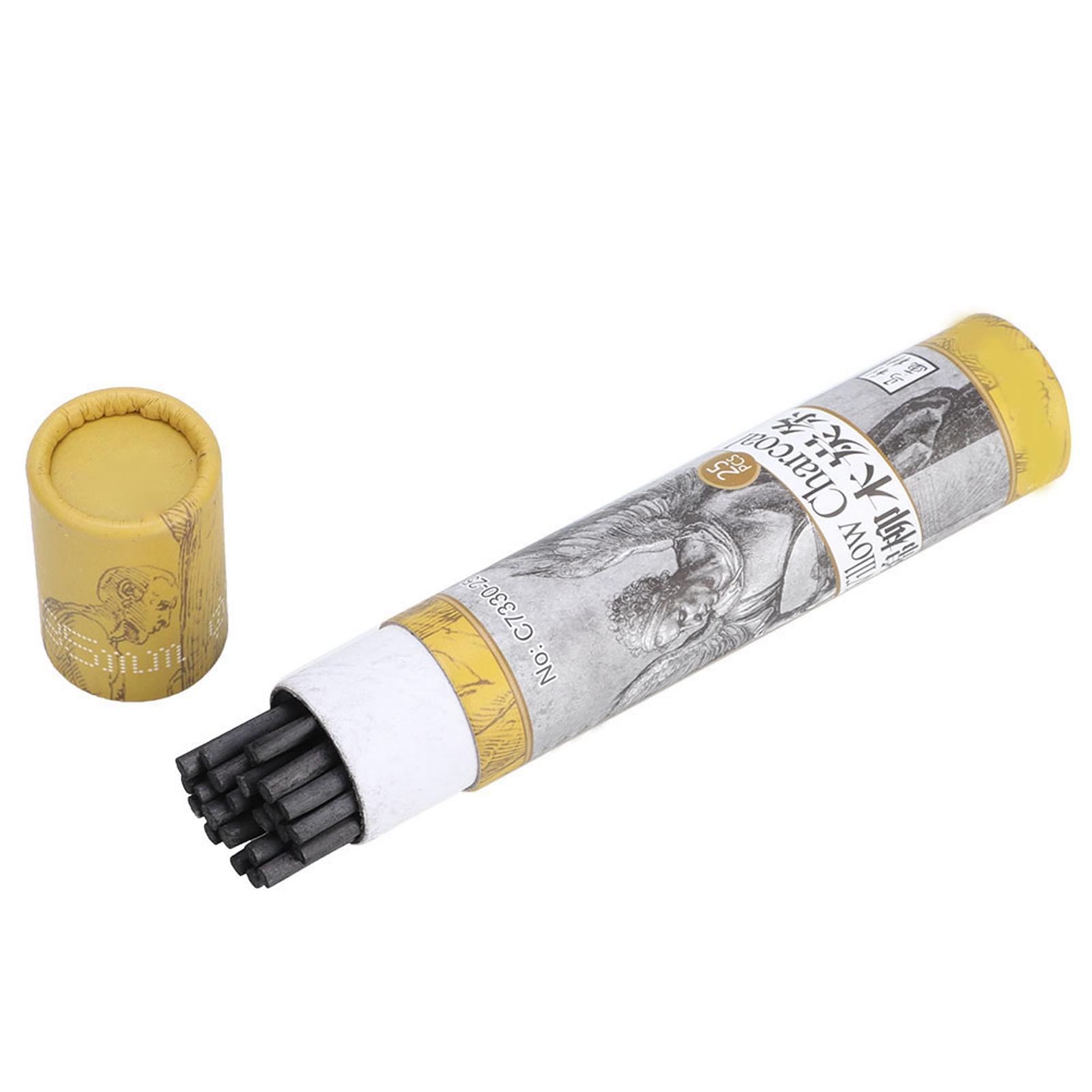 

25 шт. Угольный карандаш для рисования Угольный брусок Художественные инструменты для рисования Карандаш для эскизов Marley 7330 Charcoal Stick