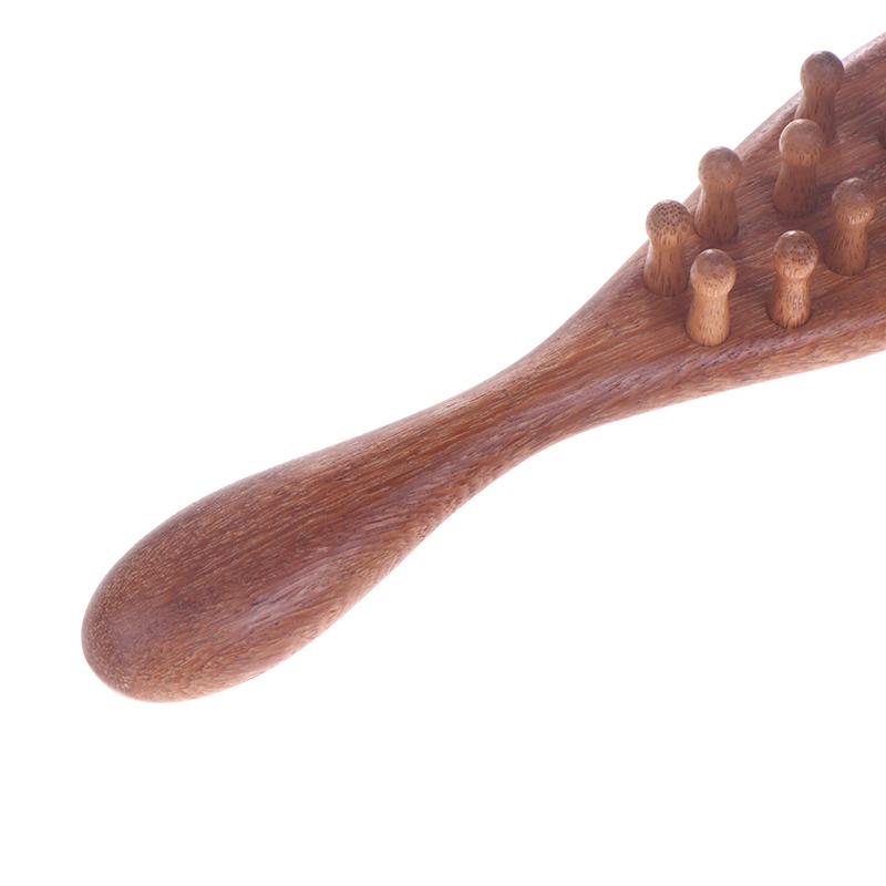 Multi-Functional Wood Therapy Massage Comb Scalp Head Massager Natural Sandalwood Circular Tooth Guasha Scraping Body Massager
