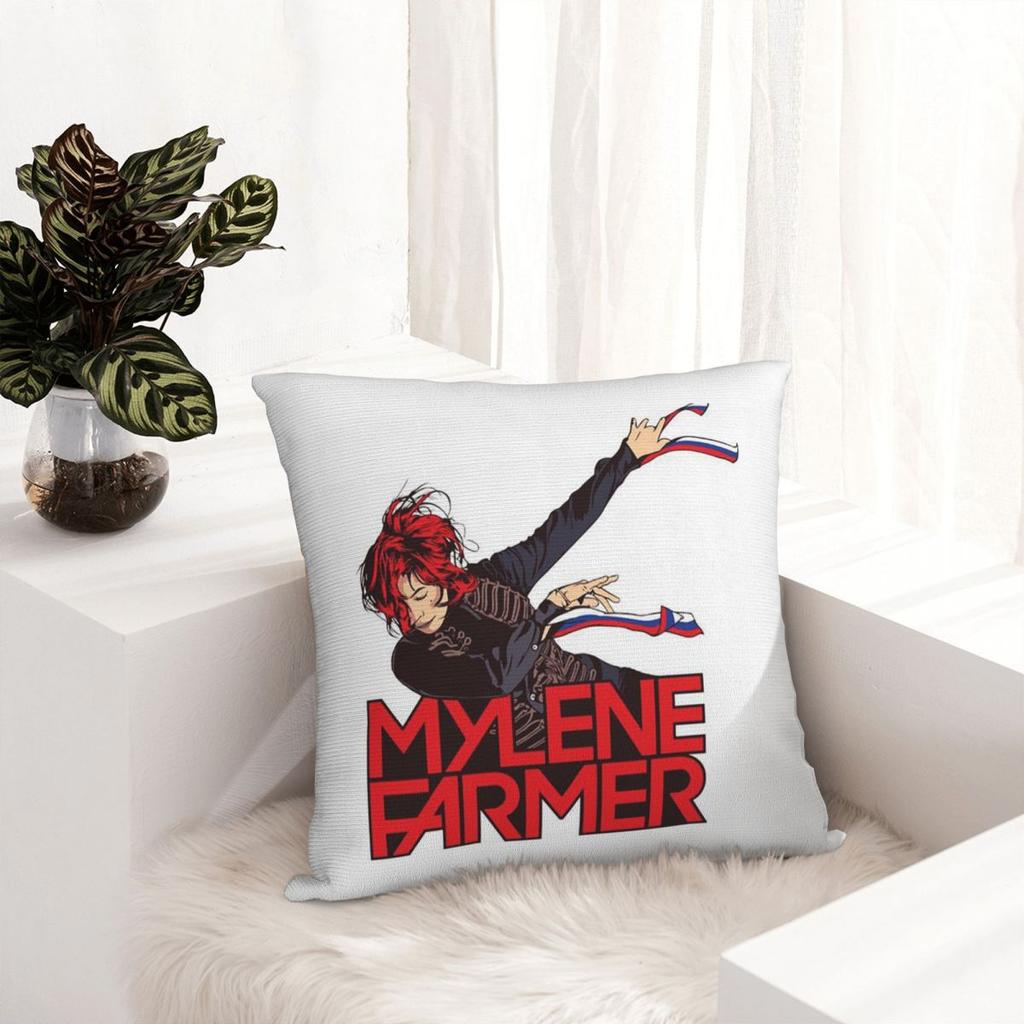Mylene Farmer Jeanne Gautier Fashion Singer Square Pillowcase Cushion Cover Pillow Case Throw Pillow Cover for Home Bedroom Car