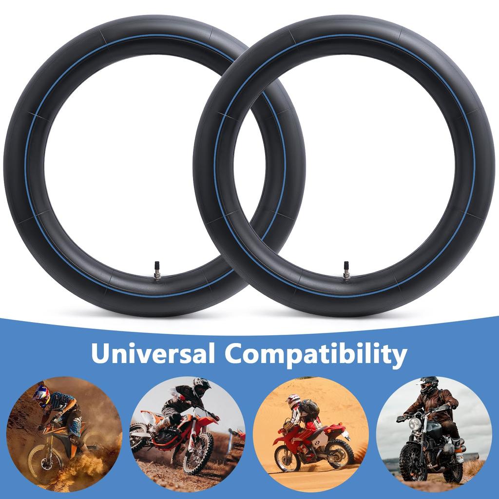 PaoWin Two Inner Thick with TR4 Motorcycle Suitable for and 3.50-18 Tubes, Wall, Heavy-Duty, Valve, 3.50/3.00-18 Tubes, 3.50-18 3.00-18