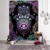 Retro Mandala Tapestry Elephant Head Buddha Psychedelic Flower Plant Wall Hanging Bohemian Aesthetics Home Wall Decoration
