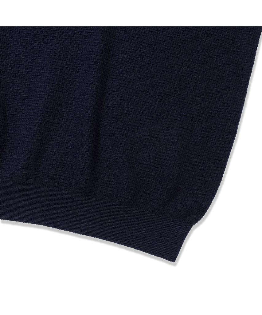 PRODESHIRT Organic Pique Crew Neck Knit (Navy)
