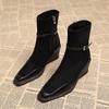 Wedges Enkellaarsjes voor Dames Designer Hakken Schoenen Wintermode Chelsea Boots Nieuw Wandelen Elegant Jurk Feest Mujer Botas