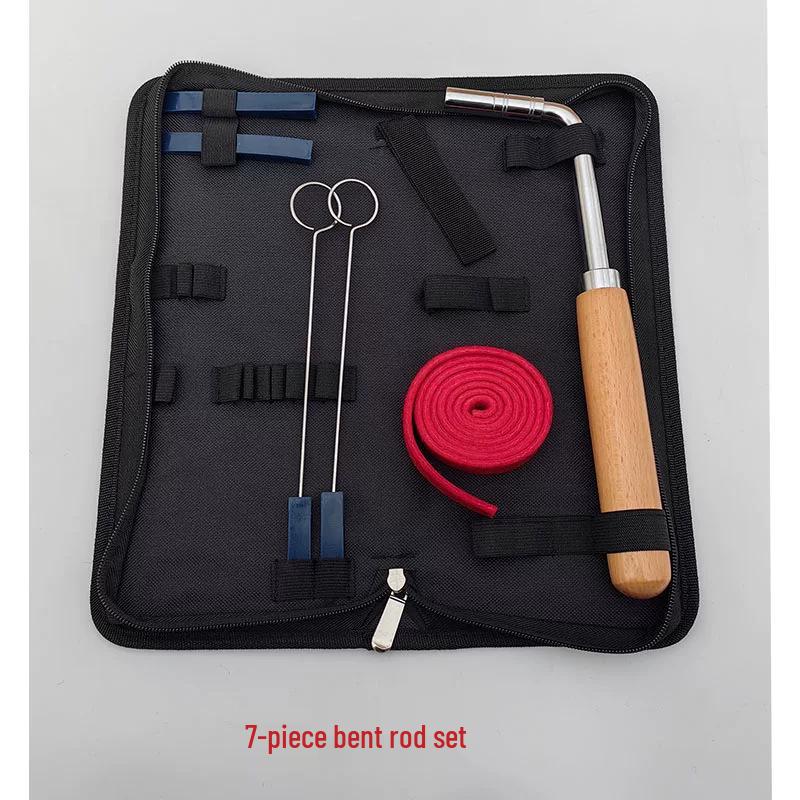 Professional Piano Tuning and Adjustment Tool Set with Tuning Wrench for Home Use Bent Rod Set (7 pieces)