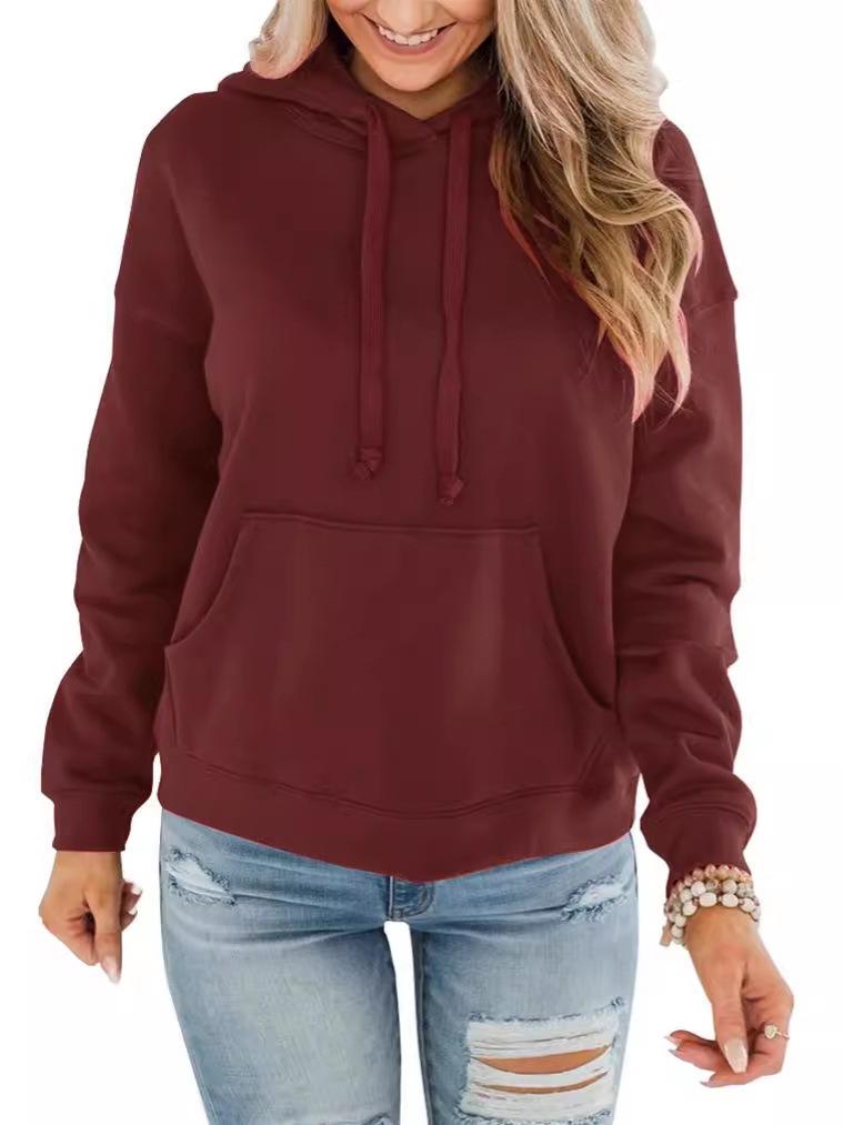 2024 Women's Casual Loose Hooded Sweatshirt - Autumn/Winter Style