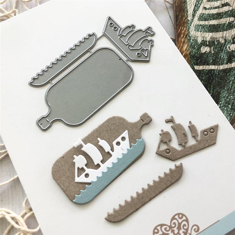 Metall-Stanzformen für Scrapbooking, Kartenherstellung, DIY, Prägung, Schnitte, Basteln, Sterbendes Flaschenelement