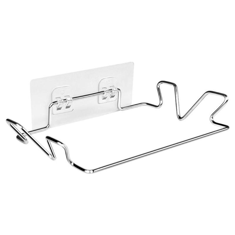 Portasacchetti per la spazzatura per la casa, porta dell'armadio, portasacchetti per la spazzatura, armadio in acciaio inossidabile, portaoggetti per la spazzatura, forniture per la conservazione della cucina, nessuna staffa di punzonatura
