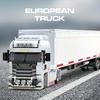 2in1 European Trailer + Boxcar Urban Traffic Logistics Transport Vehicle Building Blocks Set - Truck Trailer Collectible