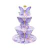 3 Tier Cake Stand Butterfly Party Cake Display Stand Birthday Cupcake Butterfly Party Decoration For Kid Dessert Cake Rack