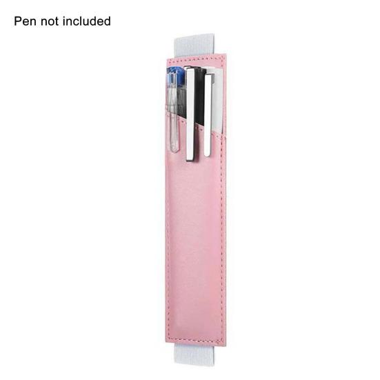 Pen Holder Multifunctional High Toughness Faux Leather Elastic Band Notebook Pen Pouch for School