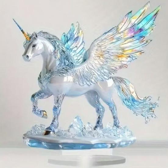 Pferdeförmiges Acrylschild 2D Flaches Pferd Tischaufsatz für Ecke Wohnzimmer Kaminsims Büro Heimdeko