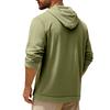 Men's Linen Shirt Solid Streetwear Long Sleeve Hoodie Cardigan Clothing for Men Button Tops Casual Loose Men Hooded Shirt
