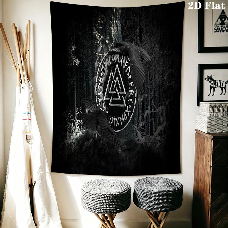 Spirit Tapestry Warrior Wisdom Decor Tapestry Wallmounted Background Cloth Background Cloth Wall Covering Decoration Background Wall Hanging Cloth