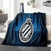Coperta in Flanella con Stemma del Club Brugge Fc, Morbido Poliestere, Design Moderno, Per Tutte le Stagioni per Campeggio, Viaggi, Regali per le Feste o Compleanni