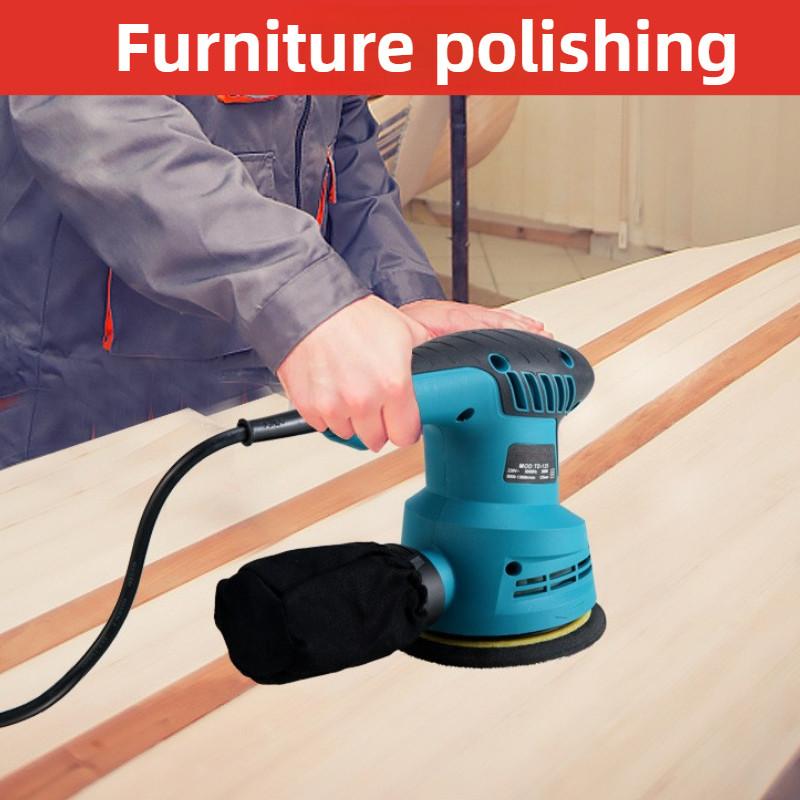 6-Speed Household Furniture Woodworking Grinding Power Tool Adjustable Electric Sander Wall Putty Polishing Machine