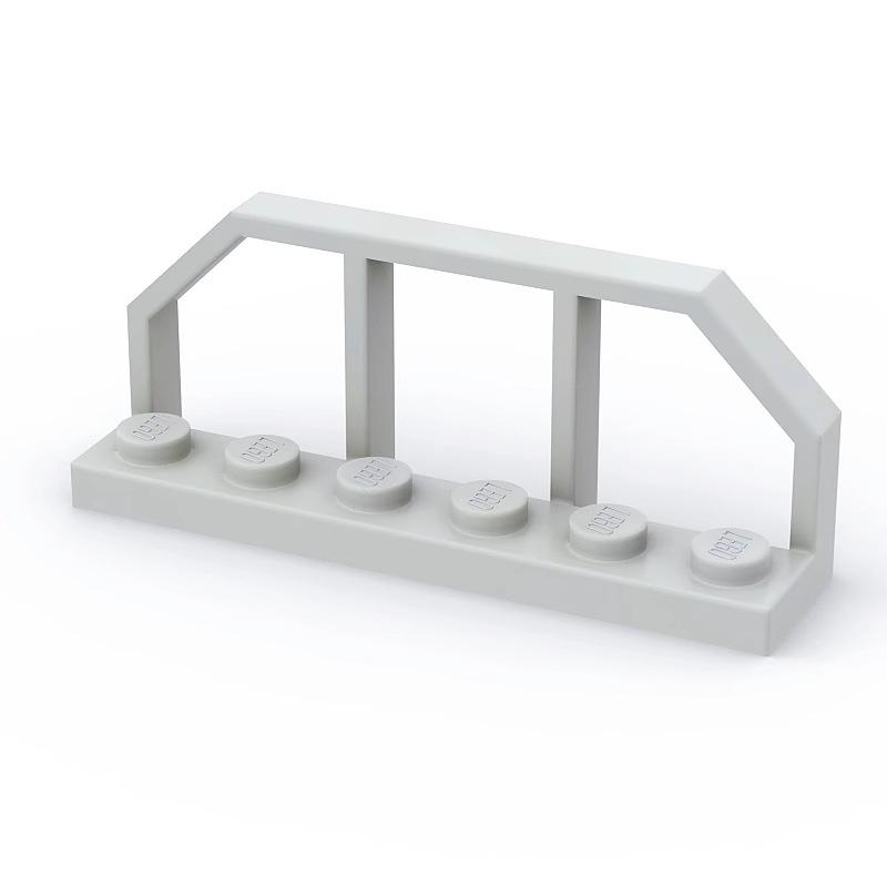 

10 ШТ 6583 1x6 Огорожа Будівельні Блоки Moc Деталь Паркану Сумісна з Цеглинками DIY Дитячі Збиральні Іграшки Подарункова Коробка 10pcs світло-сірого кольору