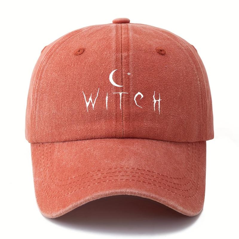 

Fabric.Makefge Unisex Witch Baseball Cap Outdoor Casual Baseball Cap помаранчевий
