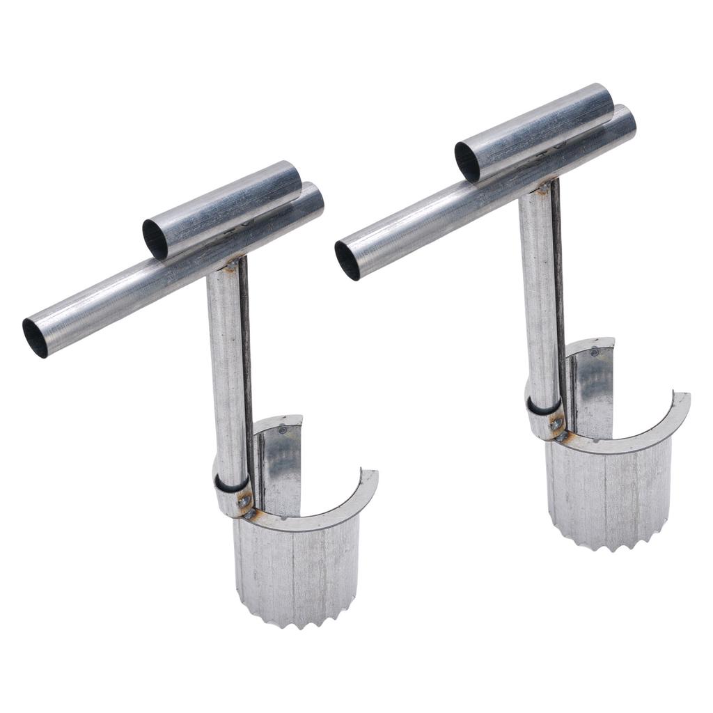 2pcs Handheld Bulb Planter Tool Stainless Steel Gardening Bulb Transplanter with Comfortable Grip for Digging Holes
