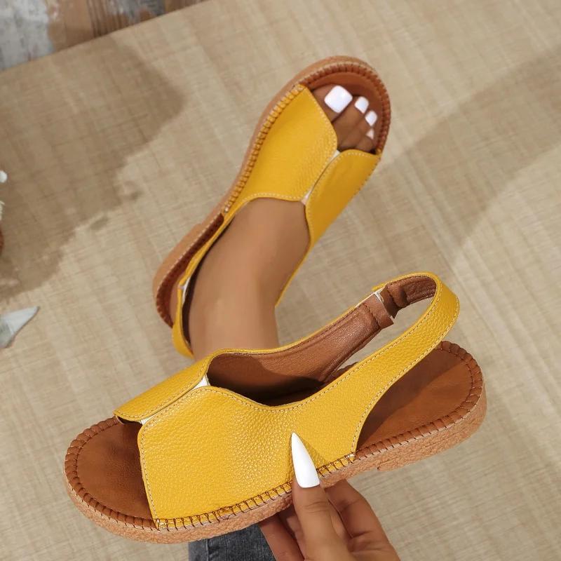 Fashion Women Flat Sandals Summer Fashion  Comfortable Sandals Woman New Outdoor Fashion Open Toe Shoes for Women Sandalias De Mujer