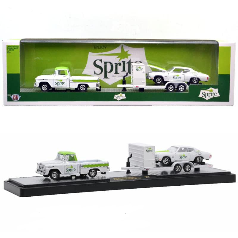 

M2 Scale Auto Hauler Fanta Sprite Release TW13 Chevrolet Cameo Truck 1970 Chevrolet Chevelle SS MACHINES164 & 1958 & 454 [Item] чорний