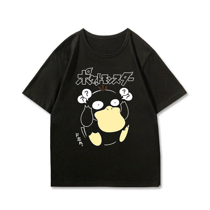 Pokémon Anime Printing Oversized Cotton Tshirt Men and Women Breathable Fashion Leisure Y2K Short Sleeve Summer Tshirt Unisex
