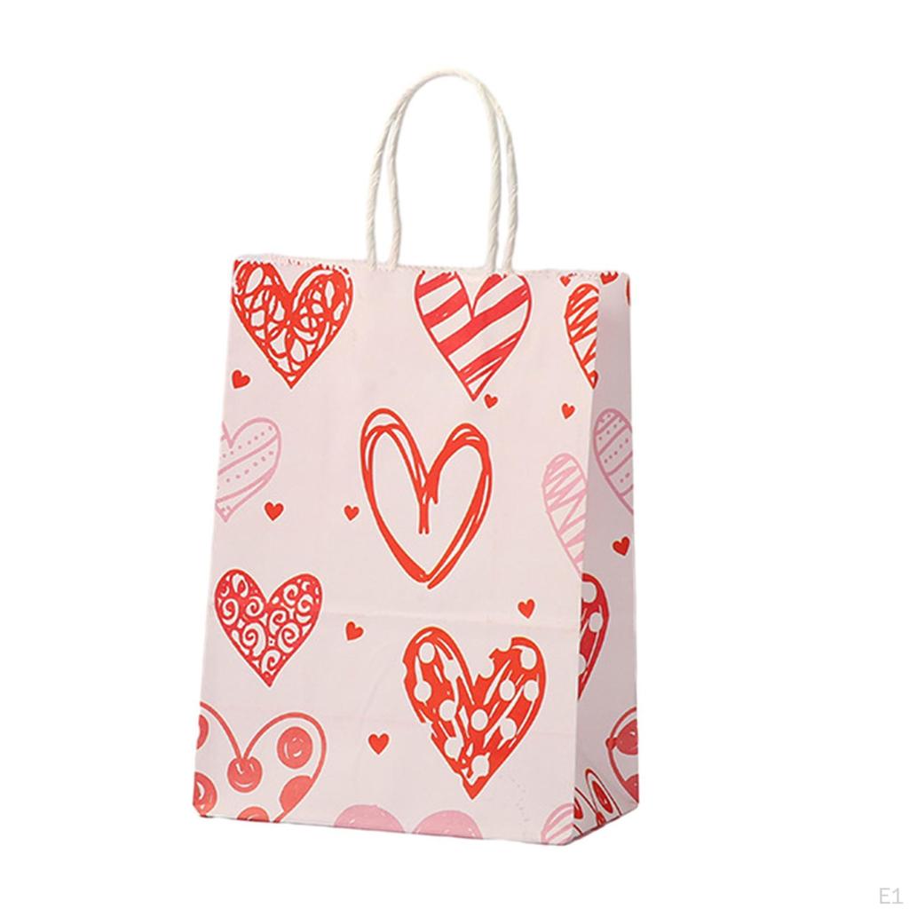 12 Pieces Party Favor Tote Valentine's Day Gift Bag Retail Goods Wrap Boys Girls
