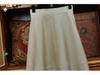Hepburn Style Elegant Luster Fabric Flared Midi Flower Bud Skirt