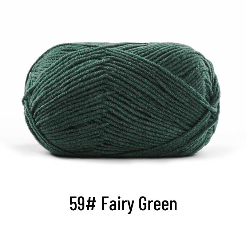 Suhe Meng Xiaoxiao 4-Ply Combed Cotton Milk Yarn for DIY Knitting: Blanket, Hat, Scarf Projects