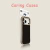 For iPhone 17 Pro Max Case Titanium Gold Carbon Fiber MagSafe Frameless Thin Hard Shell Big-Hole Cover with iphone 16 15