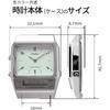 Casio Standard Analog-Digital Quartz Watch AQ-800E-3A Unisex Pale Green International Model