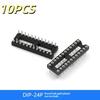 10Pcs Dip6 Dip8 Dip14 Dip16 Dip18 Dip20 Dip28 Dip40 Pins Round Hole Ic Socket Connector Dip 6 8 14 16 18 20 24 28 40 Pin Sockets