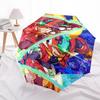 1pc Auto-Open Close Outdoor Umbrella with 3-Fold Design, Featuring Mega Man Legends Characters - Perfect for Outdoor Use, Travel, and Gifts!L030