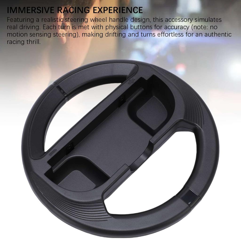 2 szt. Kierownica pasująca do Switch 2 Precyzyjne sterowanie Wygodny chwyt Odporny na wstrząsy Kontroler konsoli Kierownica wyścigowa