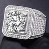 European & American Style Men's Dominant Micro-paved Full Diamond Ring with Naked Stones