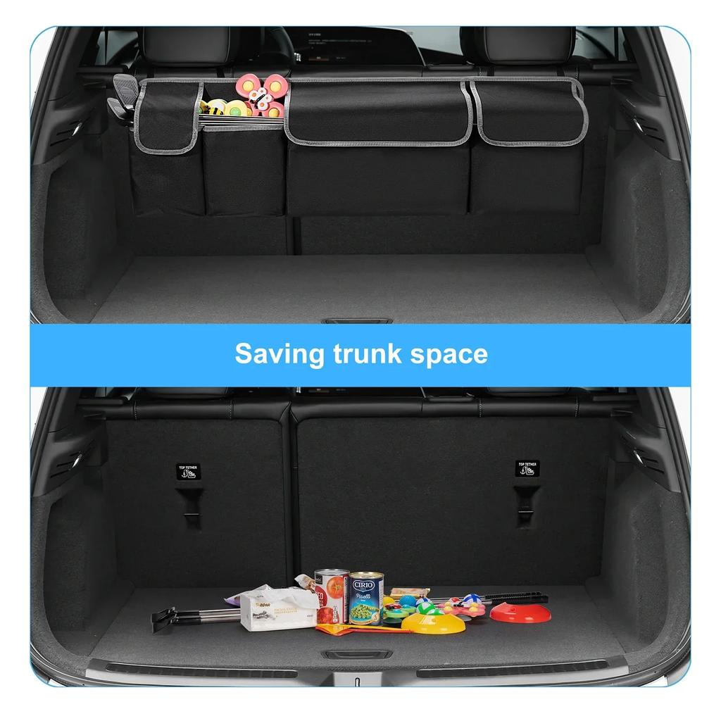 Car Trunk Organizer Adjustable Hanging Luggage Organizer Car Backseat Storage Bag Oxford Automobile Multi-use Seat Back Amagi